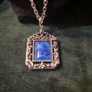 Vintage blue stone necklace